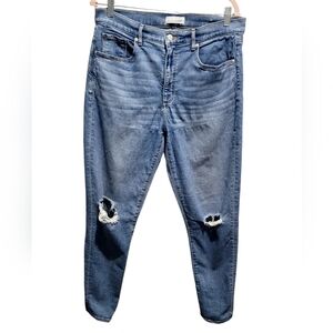 LOFT The Skinny distressed jeans